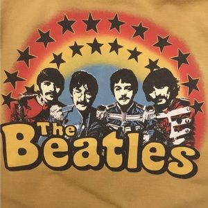 The Beetles Mustard Yellow Crewneck Size S